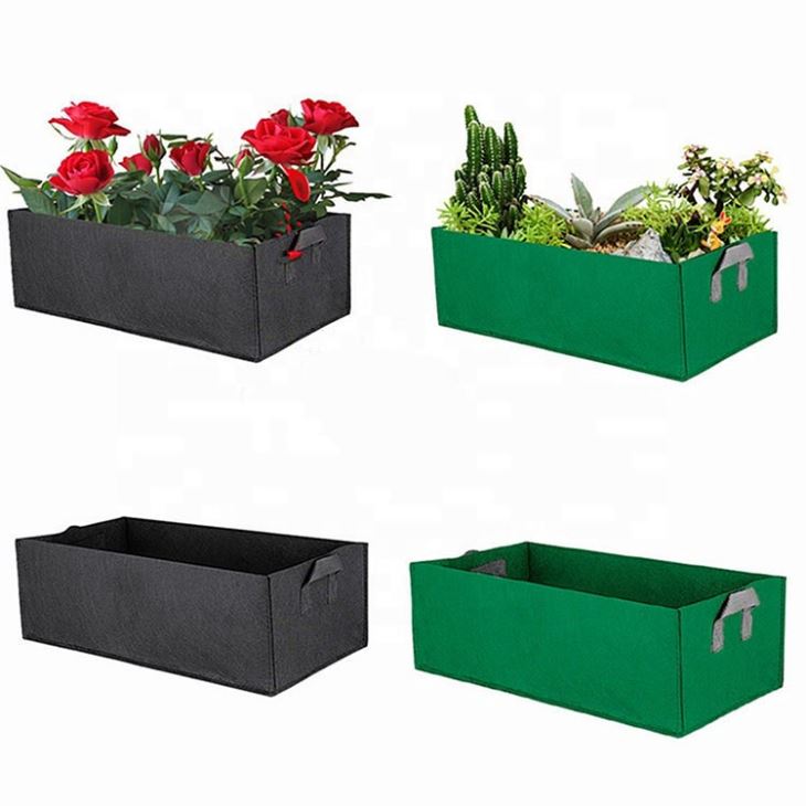 Air Root Felt Square Fabric Garden Planting Bed With Handles